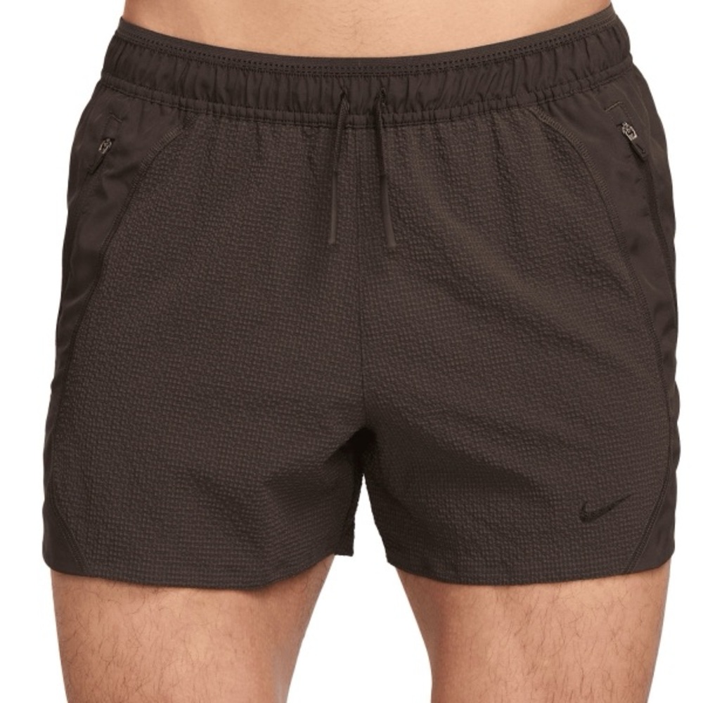 Nike Dri-Fit ADV Run 5" Brief Lined Running Shorts Brown Mens Size M HV2008-237 - Picture 2 of 6